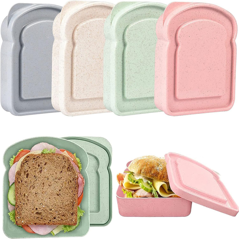 Food Storage Made Easy - Sandwich Containers Lunch Box Toast Storage