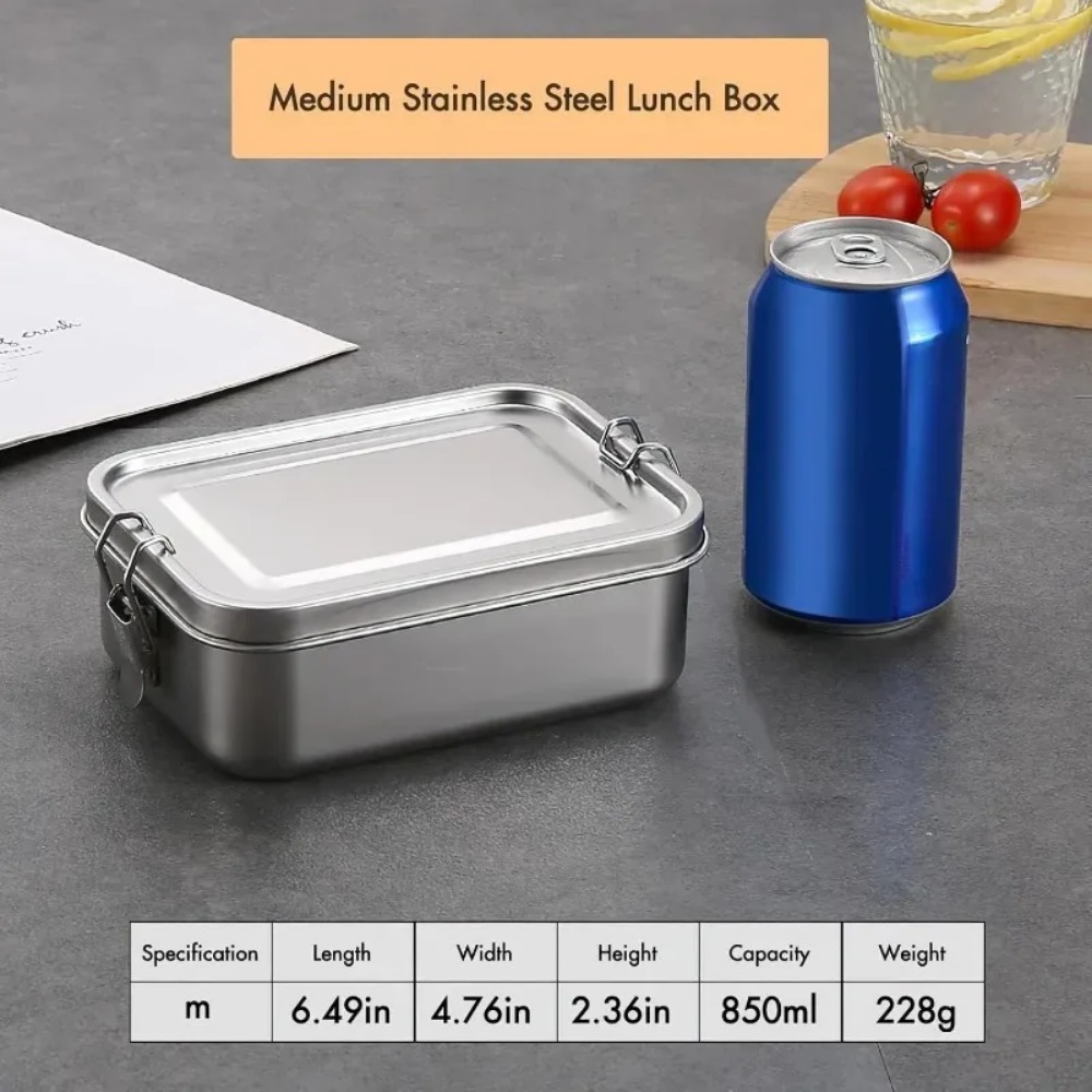Food Storage Lock Box - NEW 850ML Bento Box with Lock