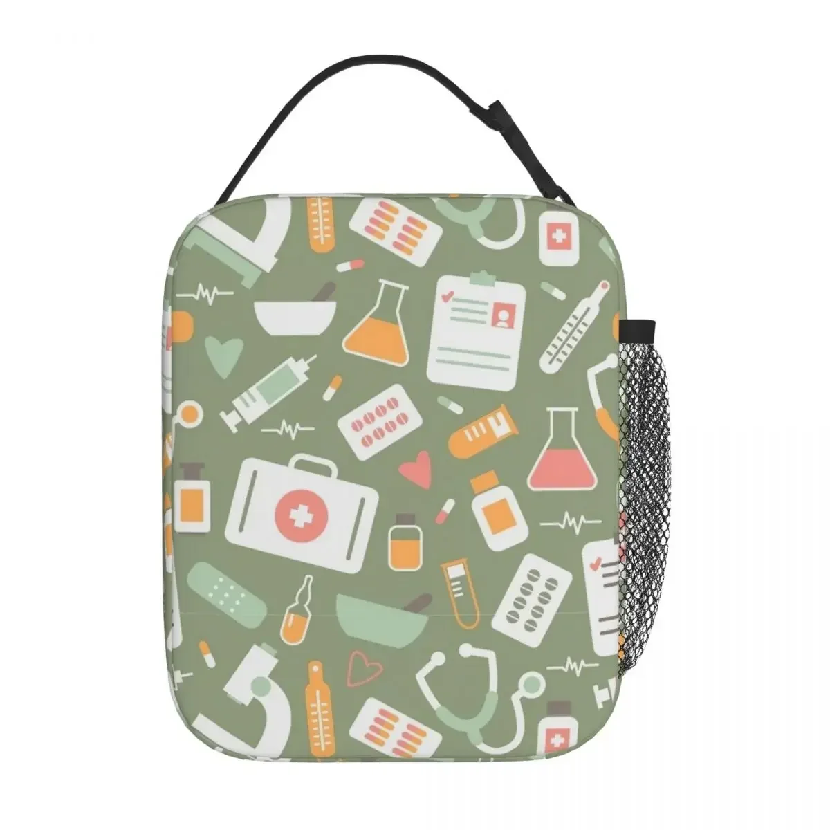Food Storage In Cooler - Nurse Healthcare Pattern Merch Insulated Lunch