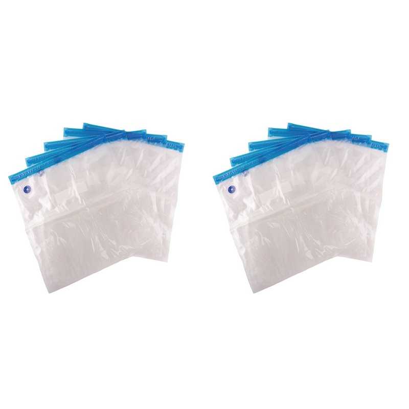 Food Storage Vacuum Pump - 10PCS Reusable Vacuum Food Storage Zipper