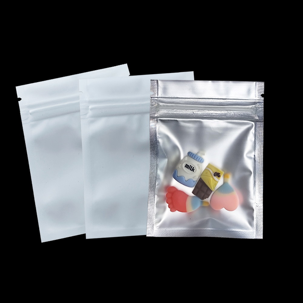Food Storage In Mylar Bags - 100pcs/lot Matte Clear Zip Lock Plastic