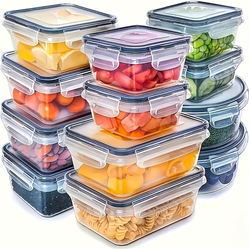 Food Storage Made Easy - 8Pcs Set Includes 4 Containers and