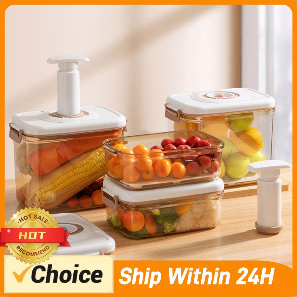 Food Storage Vacuum Pump - Vacuum Food Storage Container with Vacuum