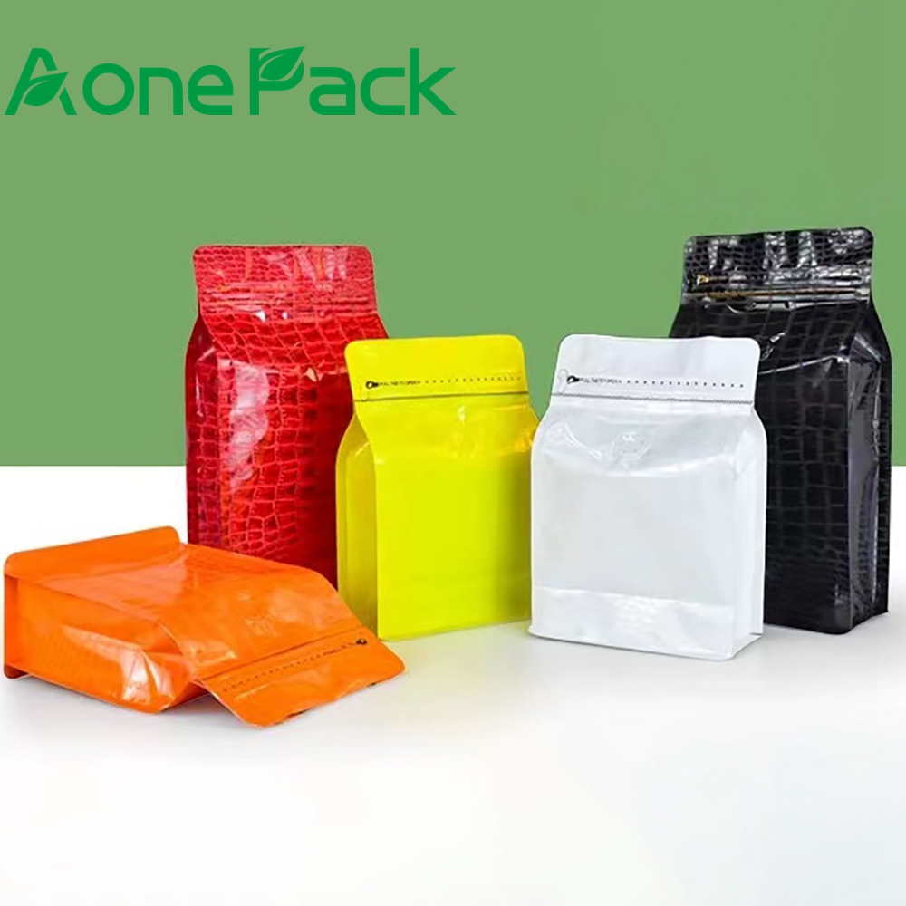 Food Storage Yellow - 100pcs Black/Red/Orange/Yellow Crocodile Pattern 250g 500g