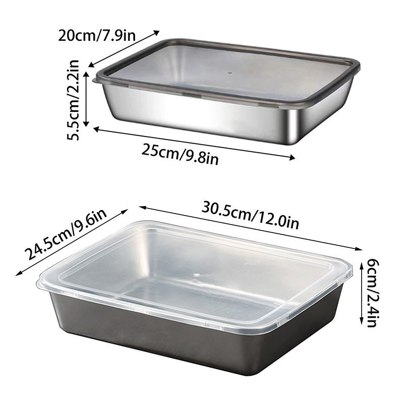 Portion Control Container - Household Dessert Baking Tools Stainless Steel