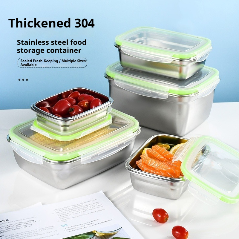 Set Food Storage - 304 Stainless Steel Lunch Box Set