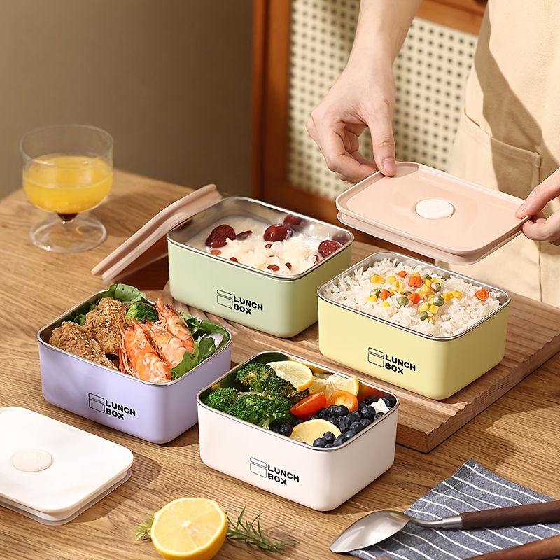 Set Food Storage - Stainless Steel Leak-Proof Food Storage Container