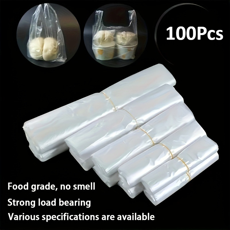 Food Storage And - 100Pcs Mini Transparent Disposable Plastic Bags