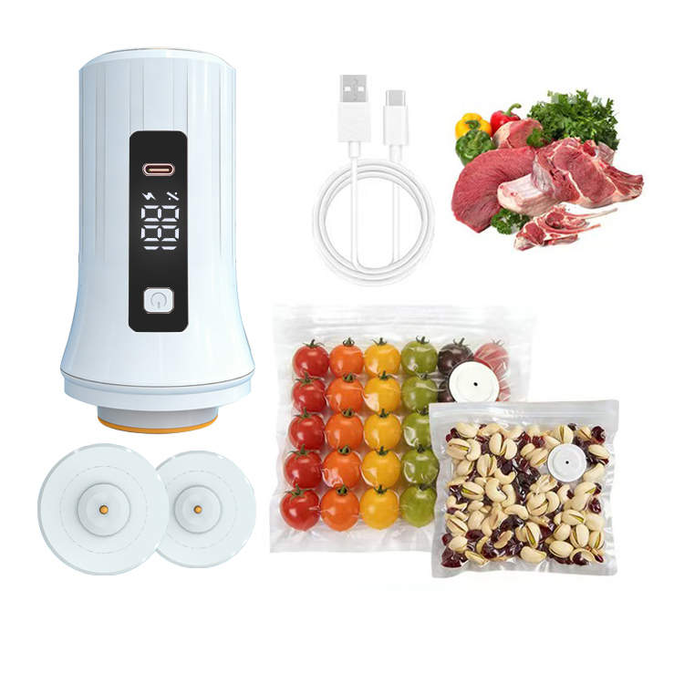 Food Storage Vacuum Pump - Rechargeable Handheld Mini Vacuum Sealer Machine