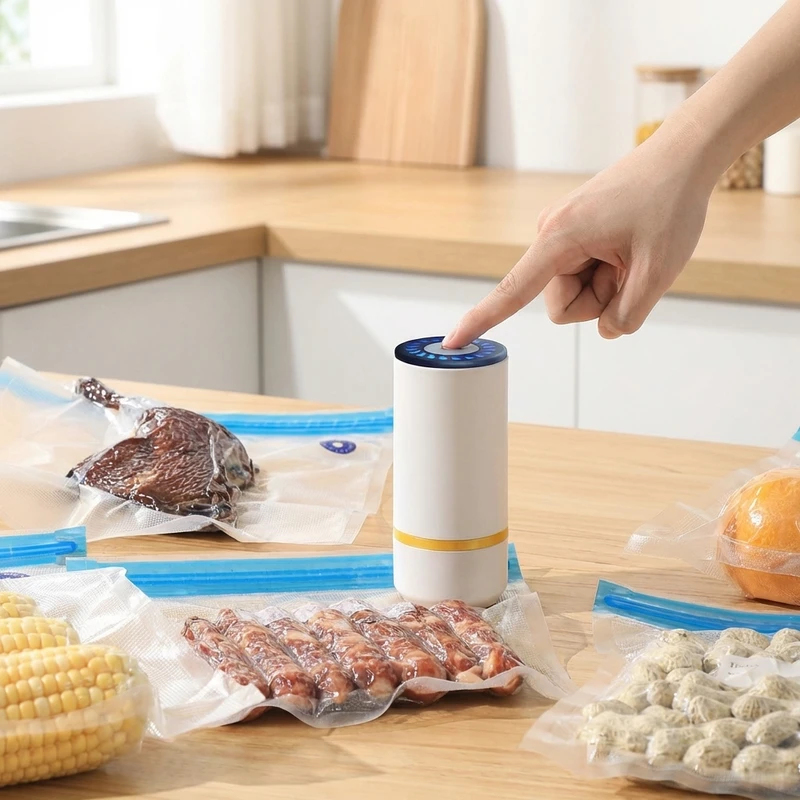 Food Storage Vacuum Pump - Mini Electric Air Pump Rechargeable for