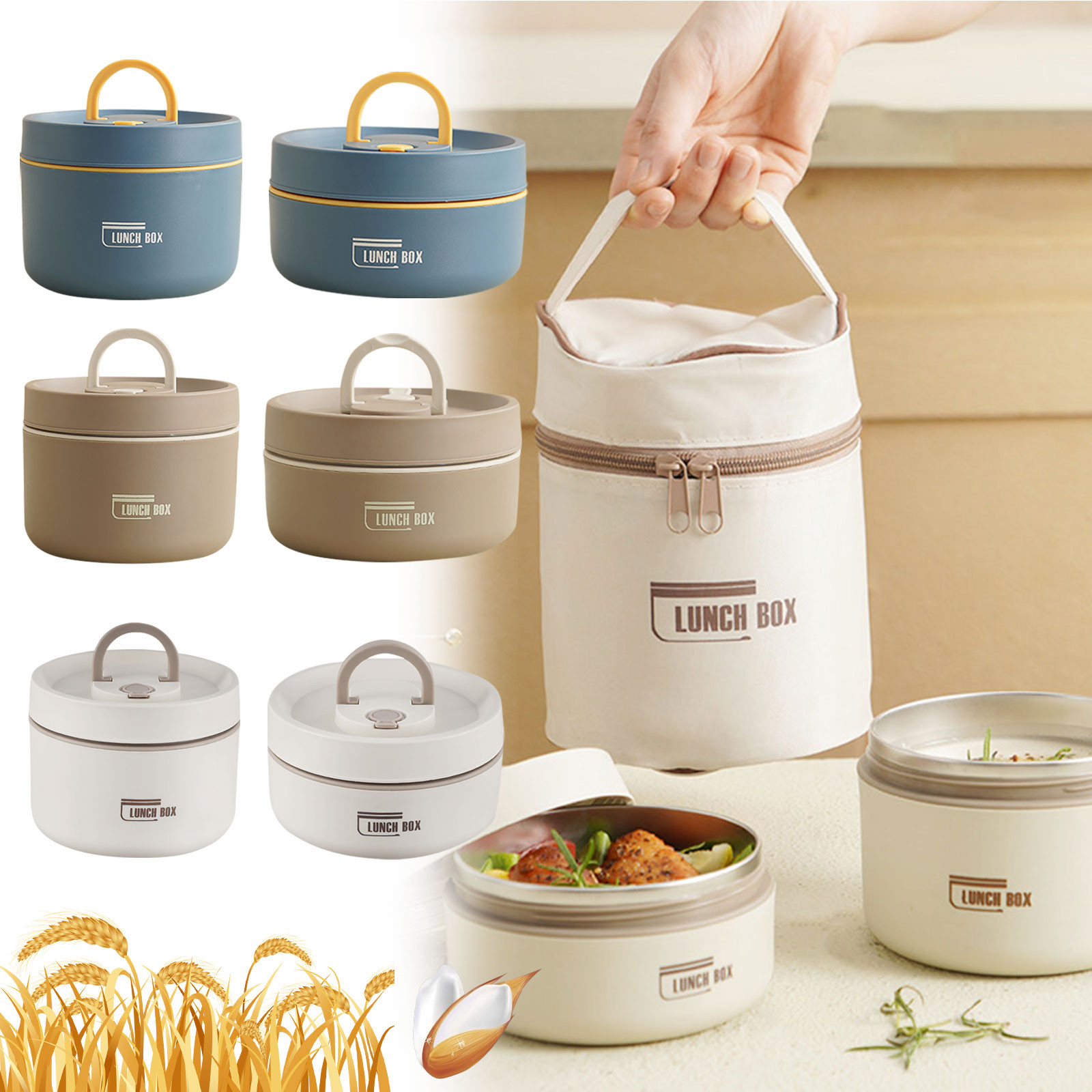 Stainless Lunch Box - Thermal Lunch Box Stainless Steel Insulated