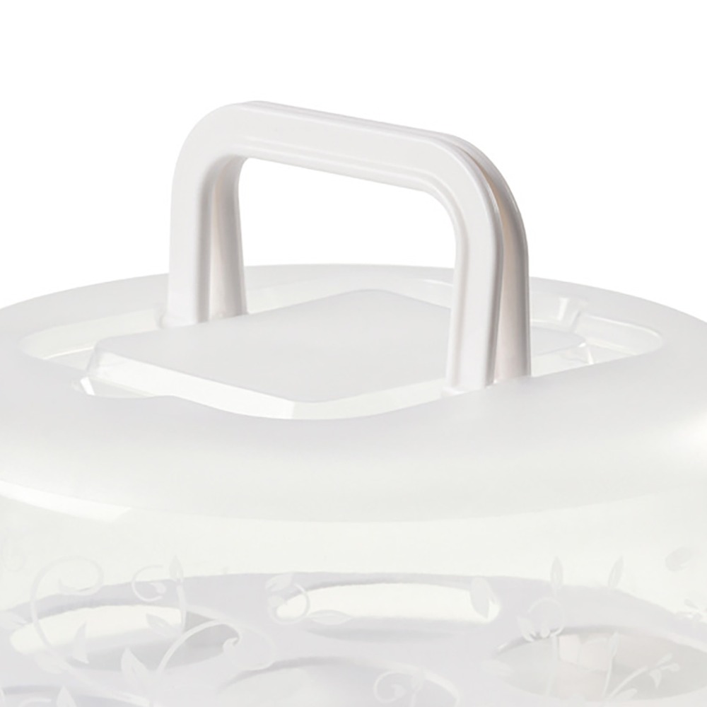 Portion Control Container - Transparent Lid Cake Carrier Spill Proof