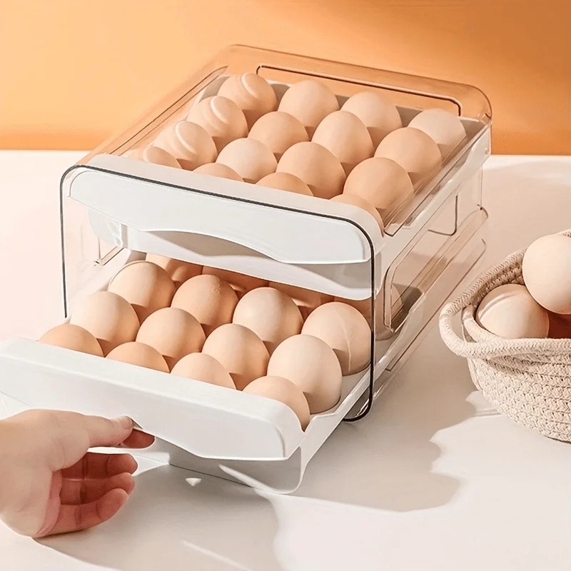 1pc Kitchen Egg Storage Box Re - Food Storage Cabinet For Kitchen recension och pris