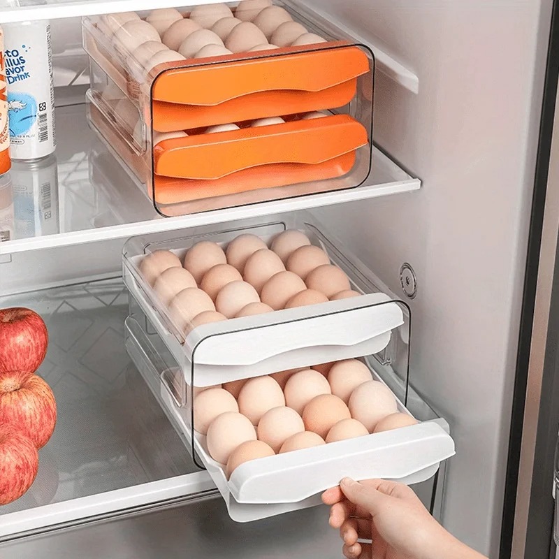 1pc Kitchen Egg Storage Box Re - Food Storage Cabinet For Kitchen recension och pris
