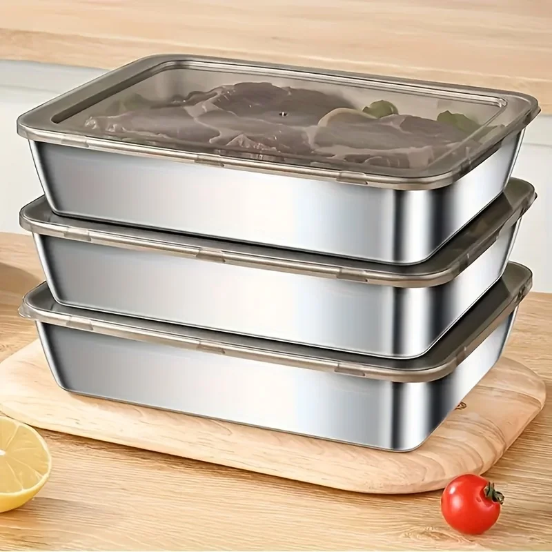 5pcs Stainless Steel Food Stor - Set Food Storage recension och pris