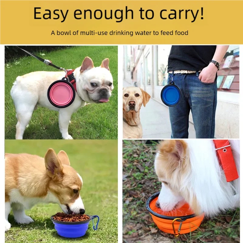 Folding Portable Silicone Dog  - Portion Control Container recension och pris