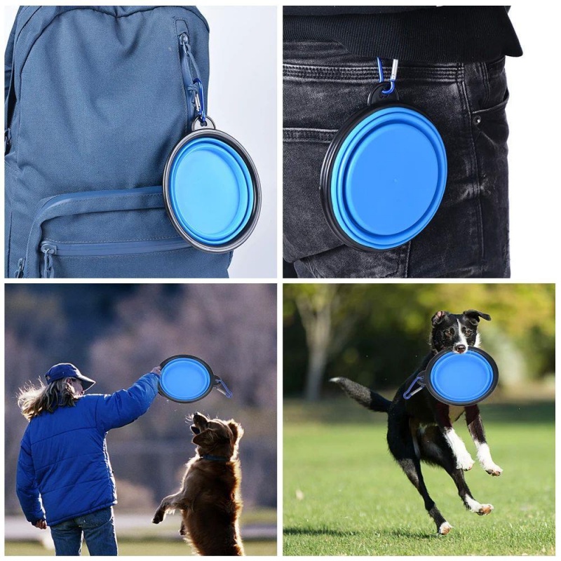 Folding Portable Silicone Dog  - Portion Control Container recension och pris