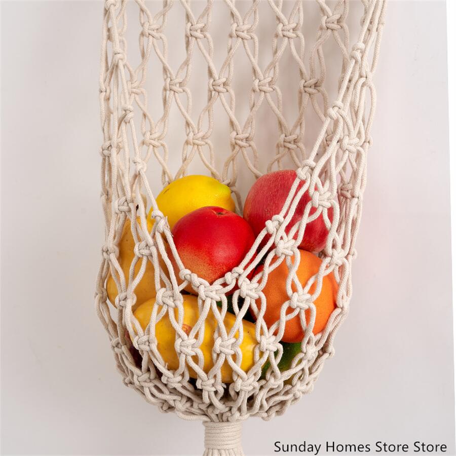 Macrame  Fruit  Storage Basket - Food Storage Plants recension och pris