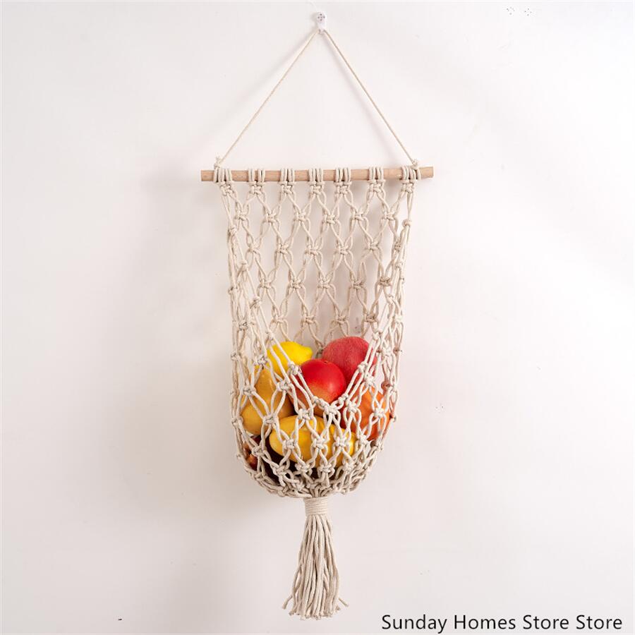 Macrame  Fruit  Storage Basket - Food Storage Plants recension och pris