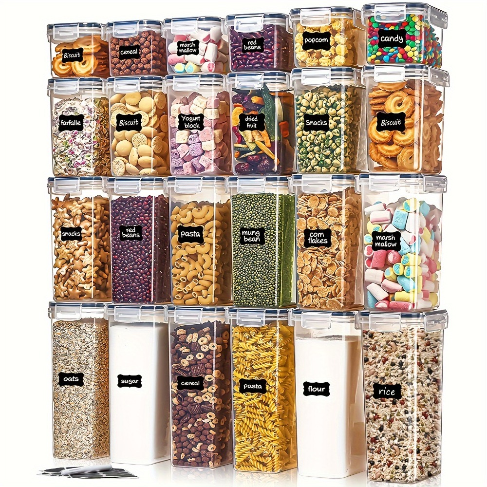 24Pcs Food Storage Containers  - Food Storage Cabinet For Kitchen recension och pris