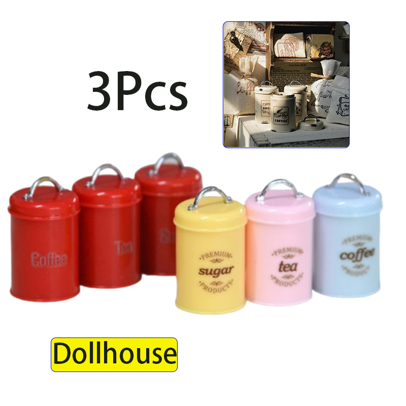 3Pcs Miniature Dollhouse Mini  - Food Storage And recension och pris
