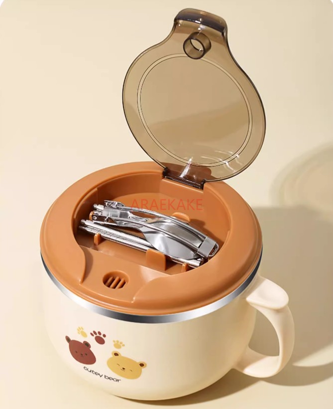 Stainless steel bowl with lid, - Stainless Lunch Box recension och pris