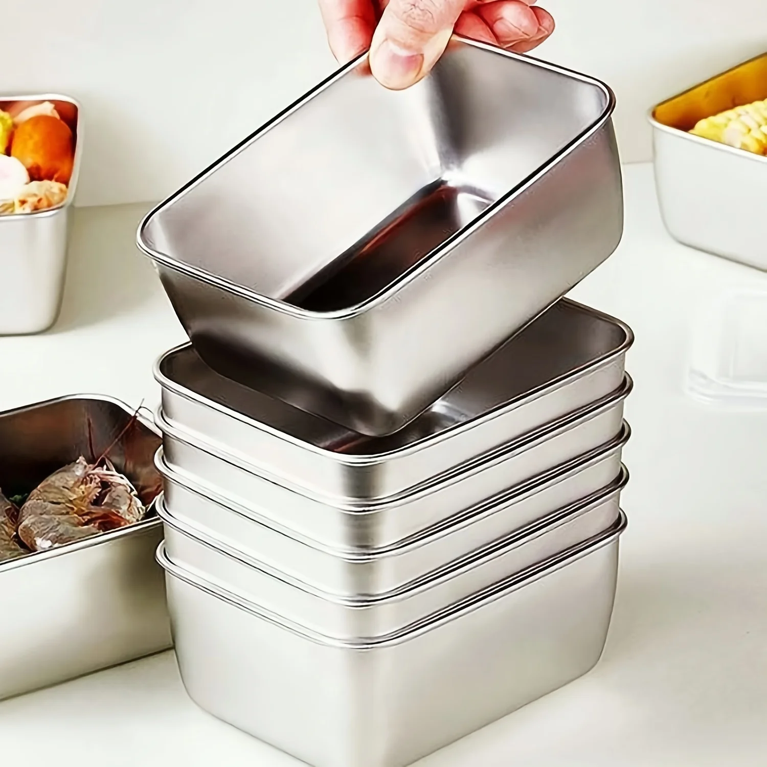 Stainless Steel Food Storage C - Set Food Storage recension och pris