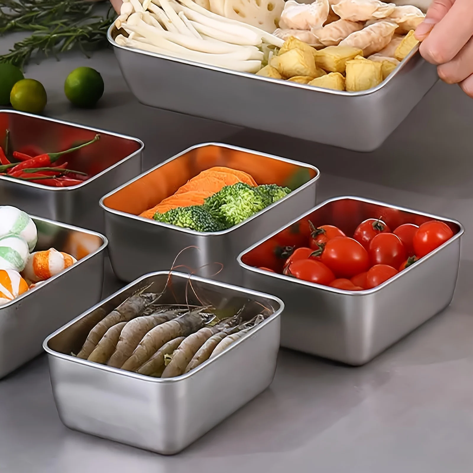 Stainless Steel Food Storage C - Set Food Storage recension och pris