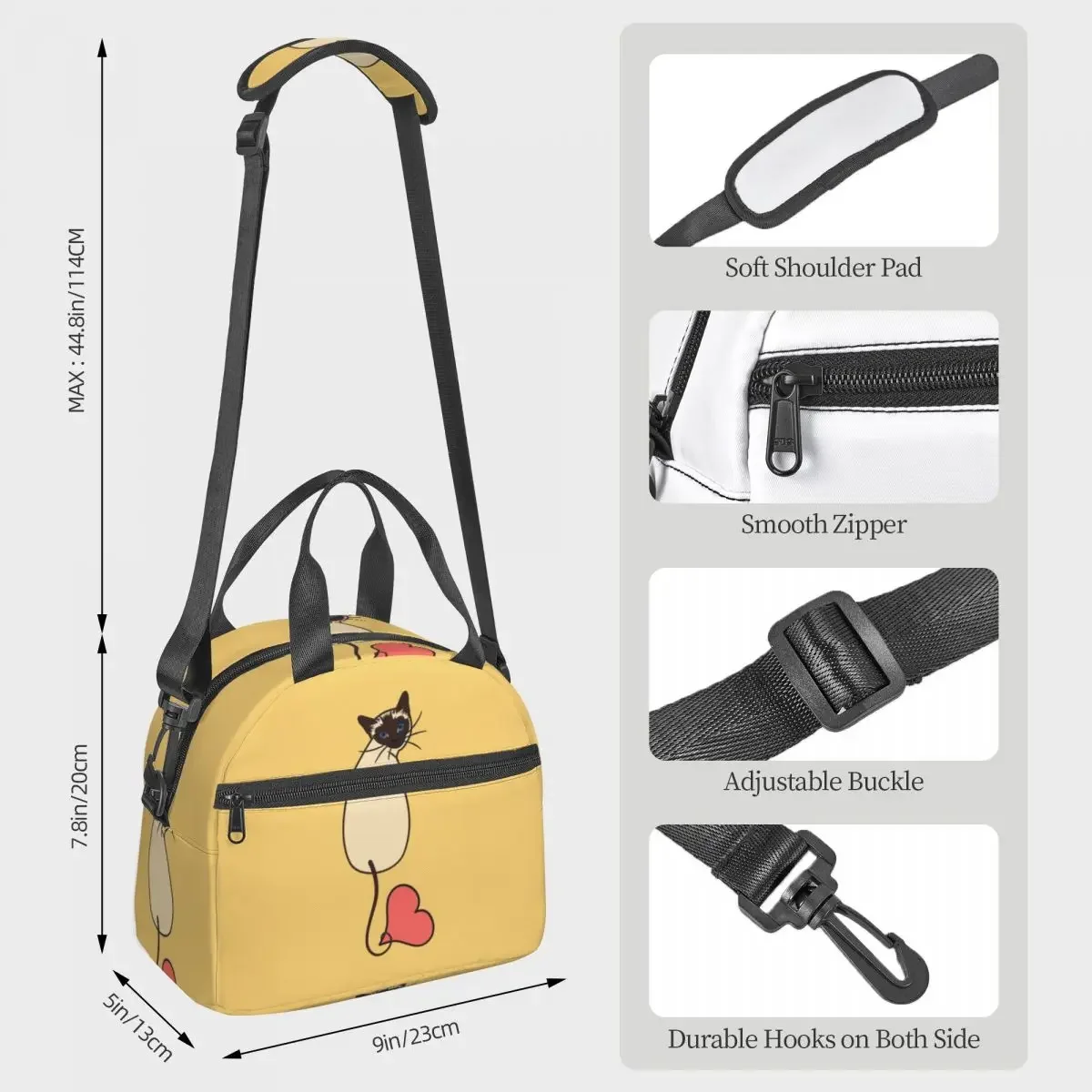 Love Siamese Cat-Yellow Insula - Food Storage Yellow recension och pris