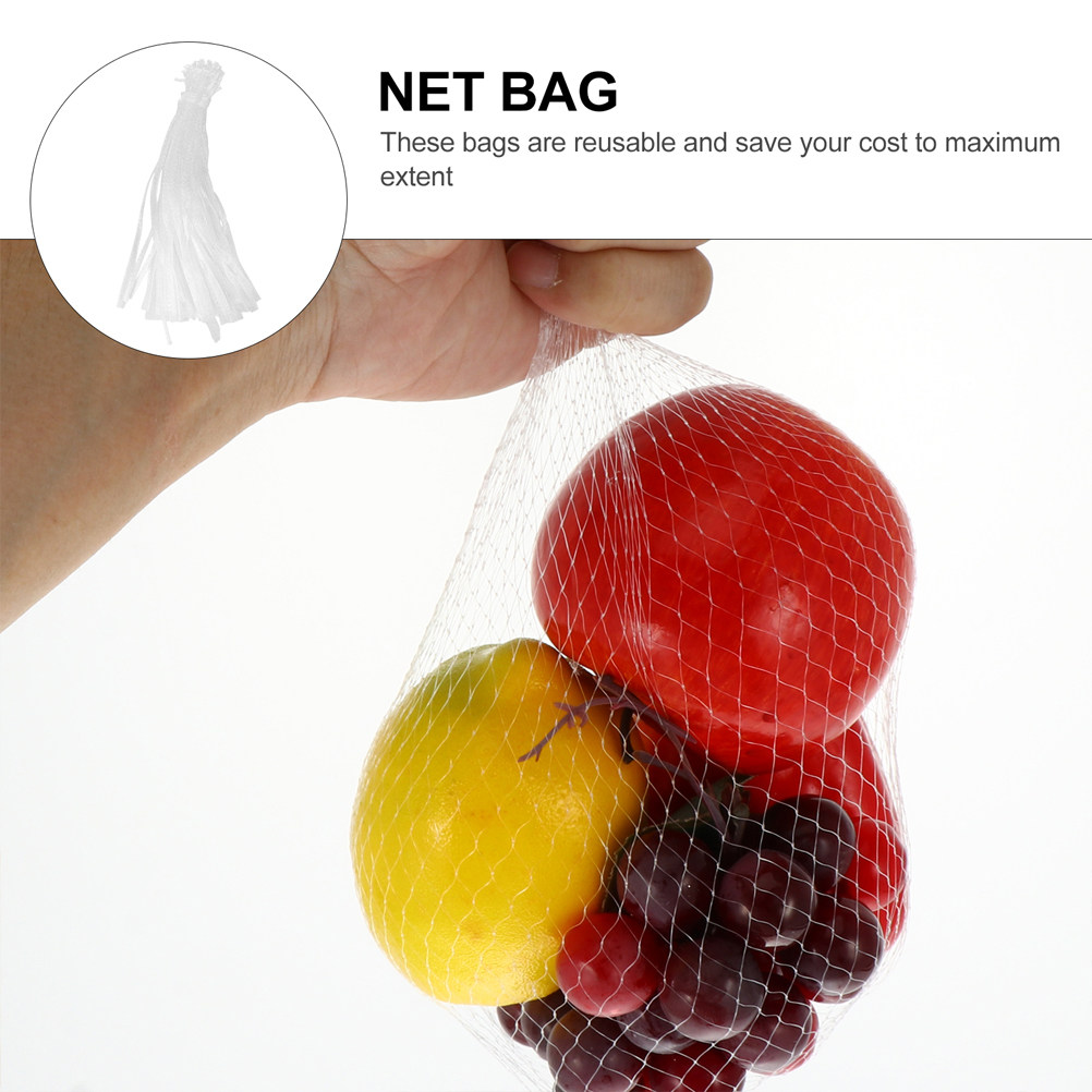 50Pcs Heavy Duty Mesh Produce  - Produce Bag Reusable Mesh recension och pris