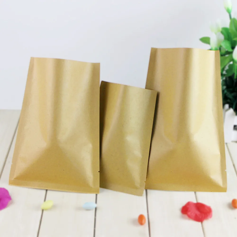 8*12cm Open Top Brown Kraft Pa - Food Storage In Mylar Bags recension och pris