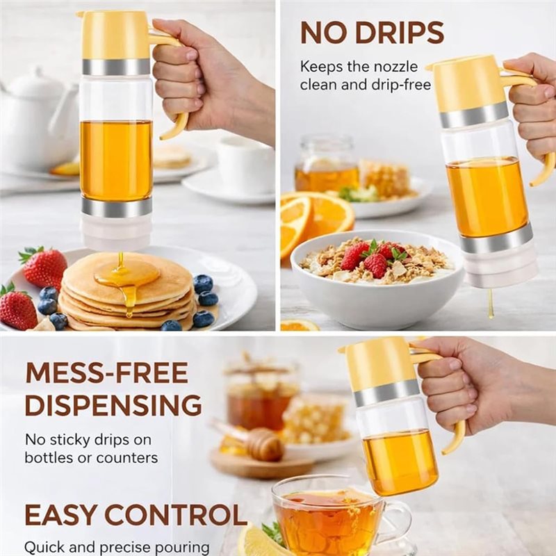 No Drip Honey Dispenser 350Ml  - Portion Control Container recension och pris