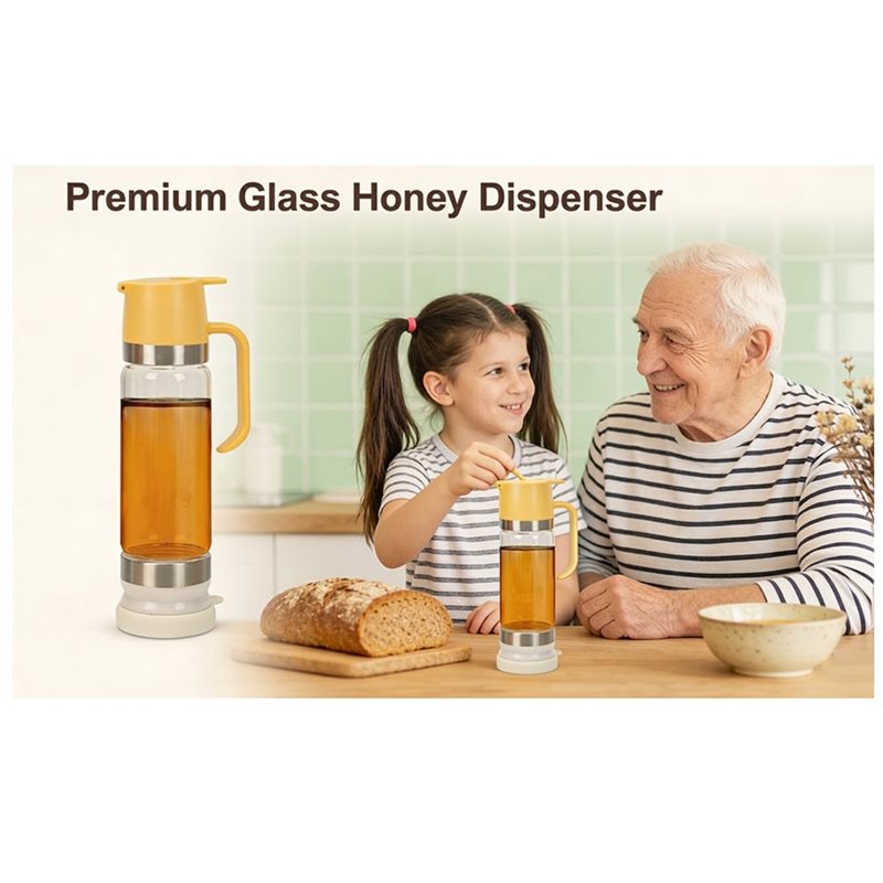 No Drip Honey Dispenser 350Ml  - Portion Control Container recension och pris