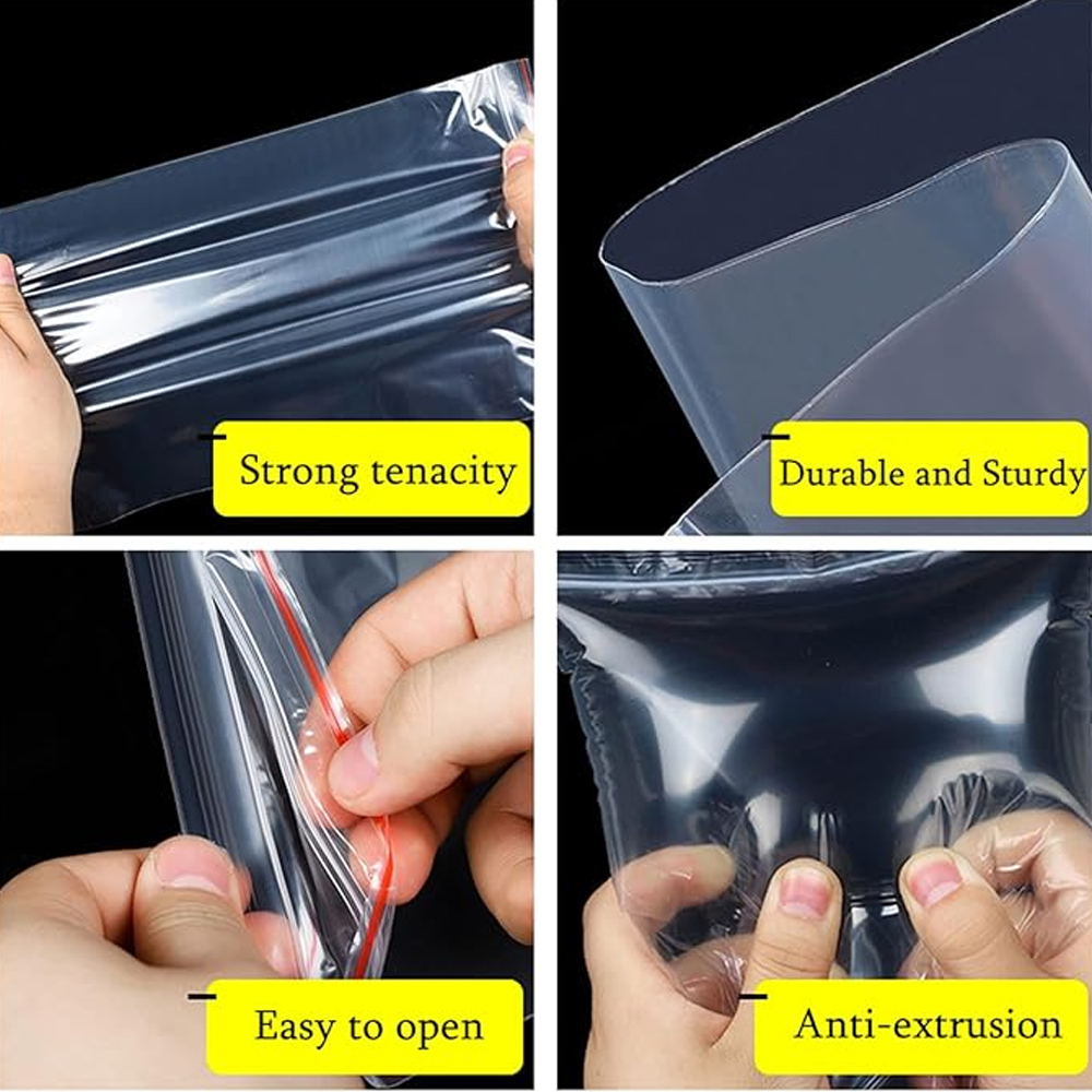 100-1000Pcs Small Zip Lock Pla - Food Storage Lock Box recension och pris