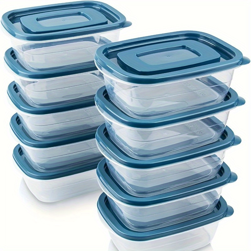 A Set of 6 Transparent Stackab - Set Food Storage recension och pris