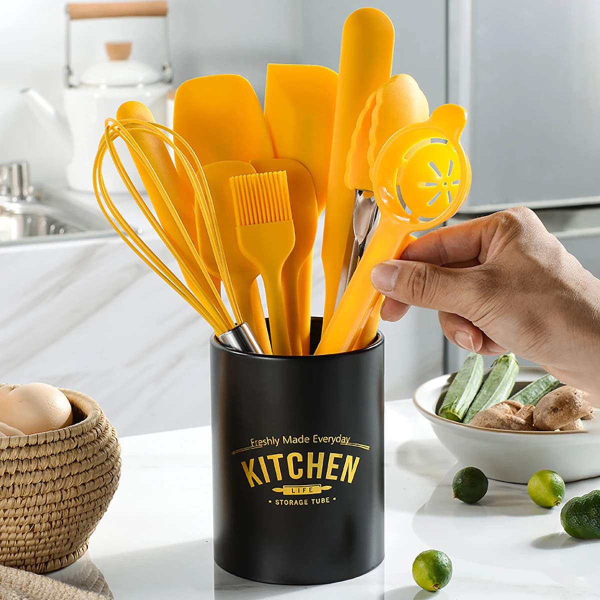 10pcs Yellow Kitchenware Set S - Food Storage Yellow recension och pris