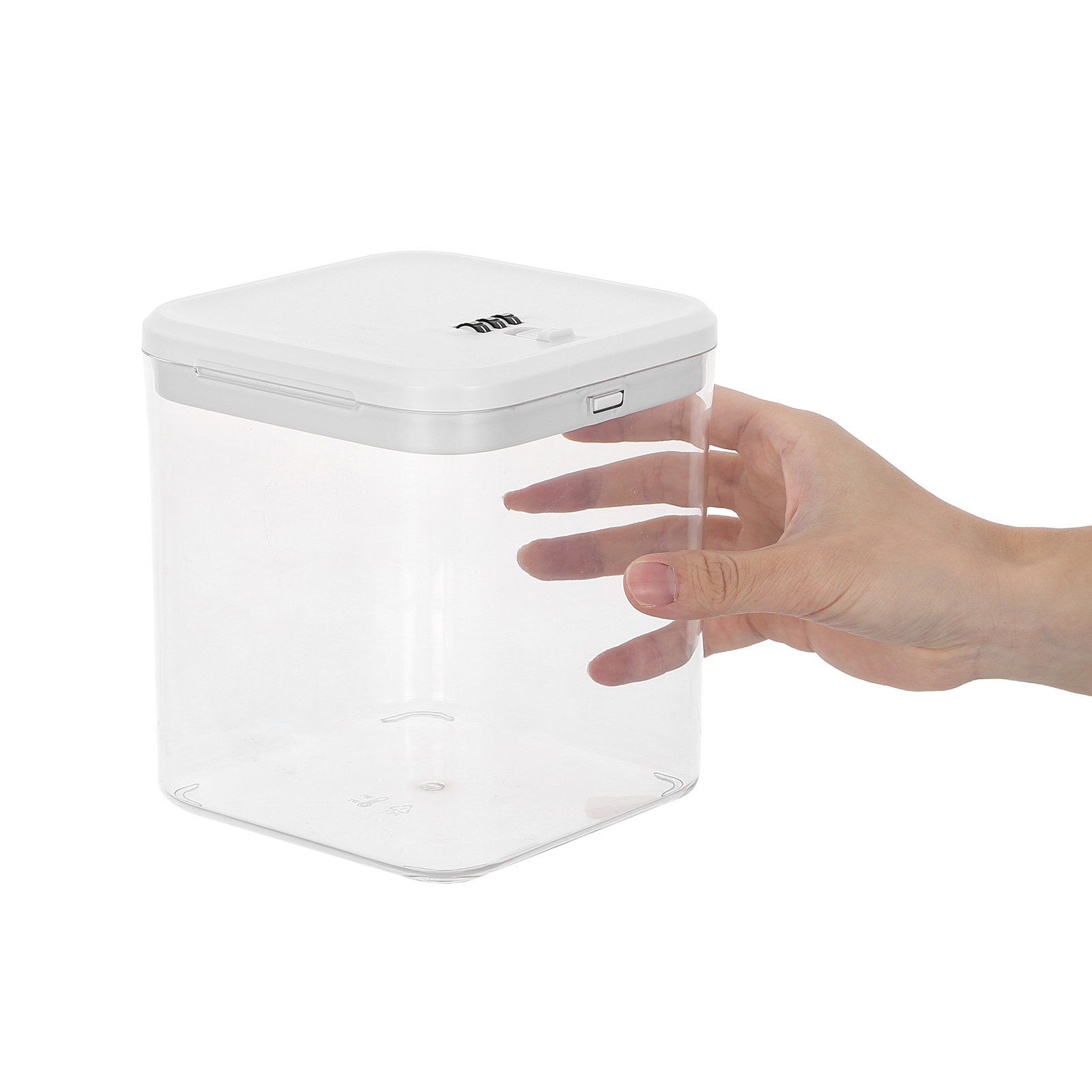 Clear Stackable Lock Box for F - Food Storage Lock Box recension och pris