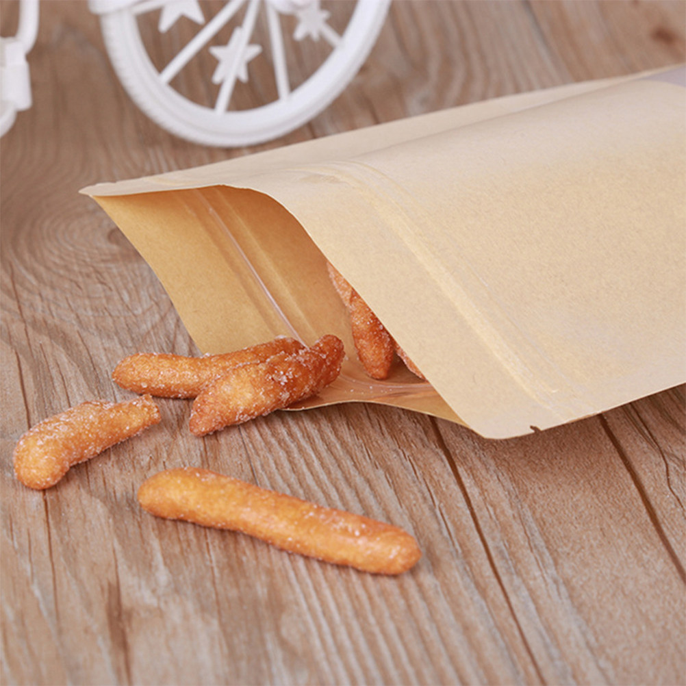 50Pcs Kraft Paper Zipper Seale - Food Storage And recension och pris