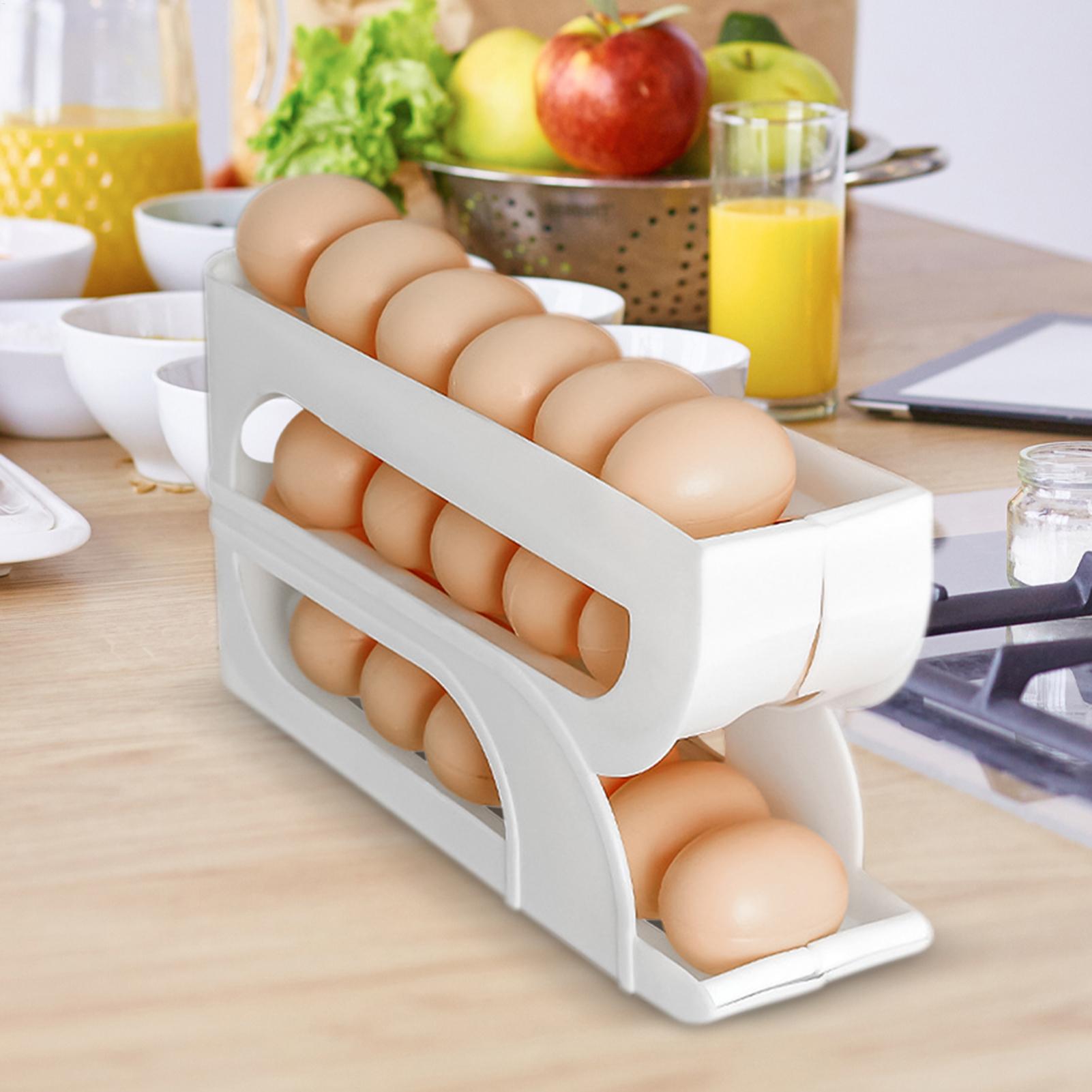 Egg Container for Refrigerator - Food Storage Yellow recension och pris