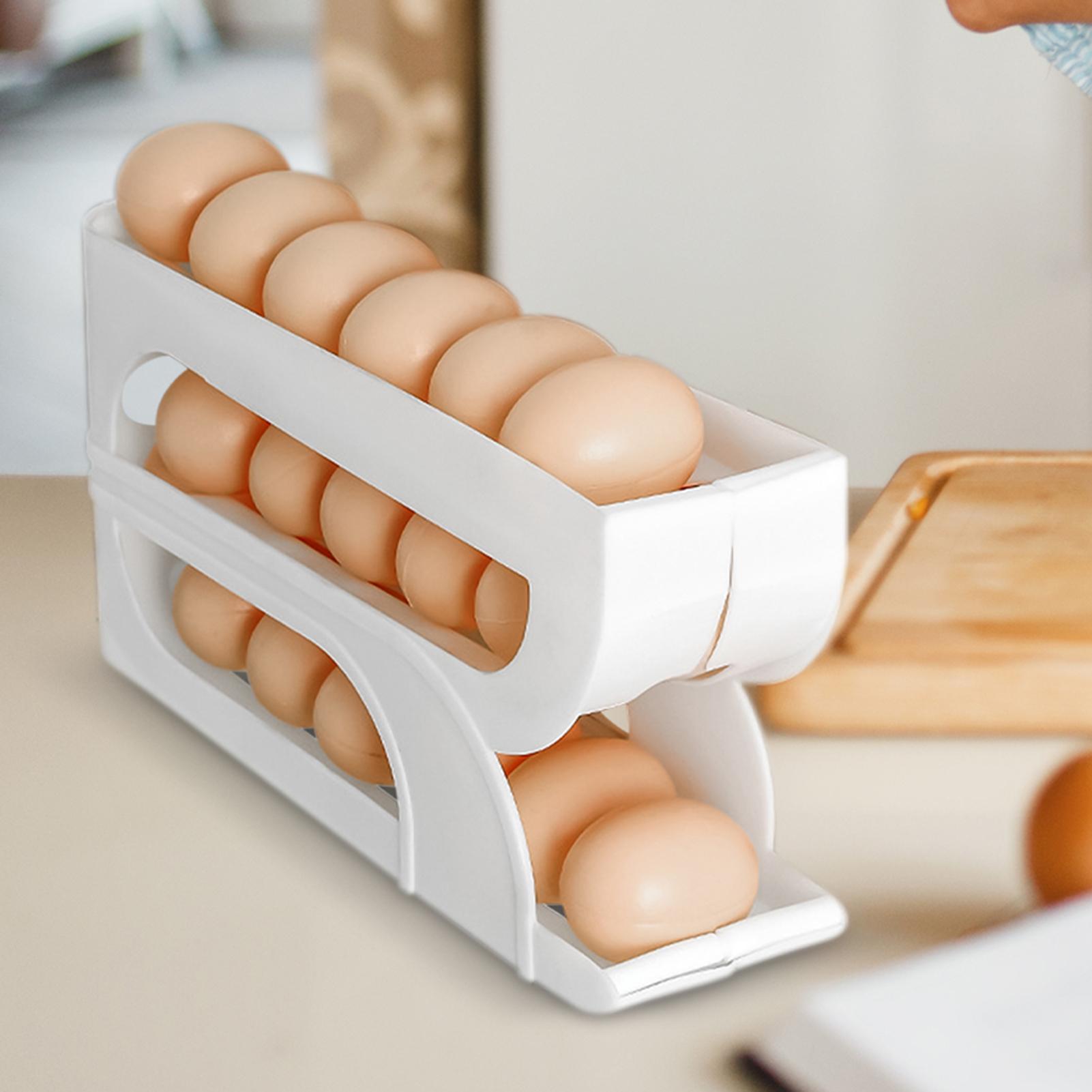 Egg Container for Refrigerator - Food Storage Yellow recension och pris