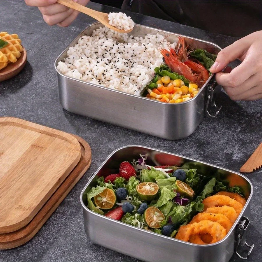 New 304 Stainless Steel Bamboo - Food Storage Made Easy recension och pris