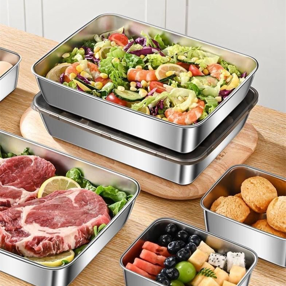 2026 3pcs 5pcs Stainless Steel - Set Food Storage recension och pris