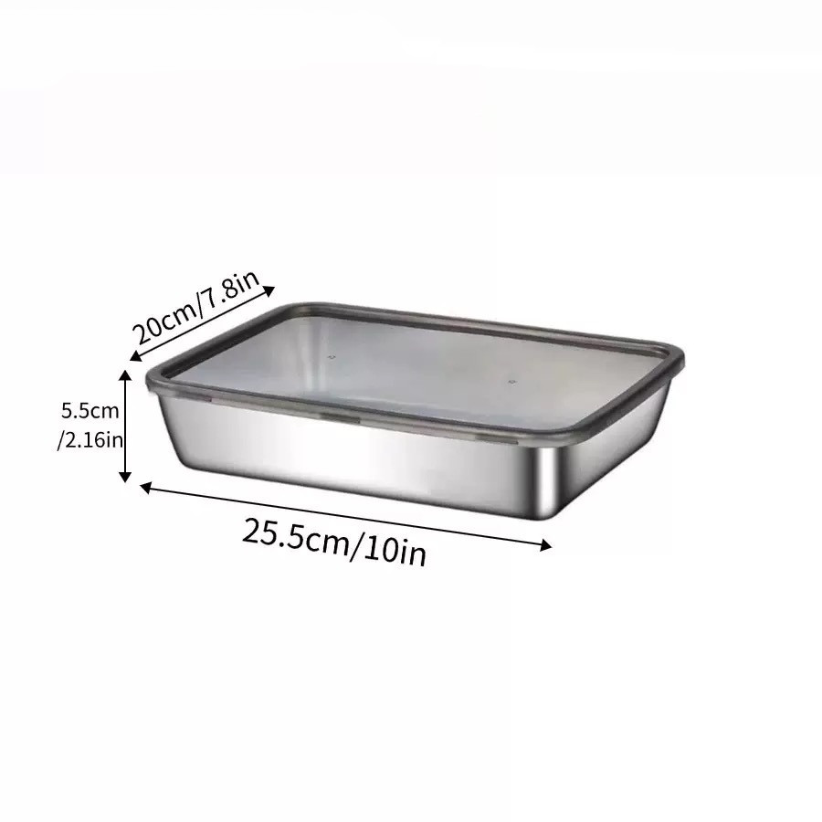 2026 3pcs 5pcs Stainless Steel - Set Food Storage recension och pris