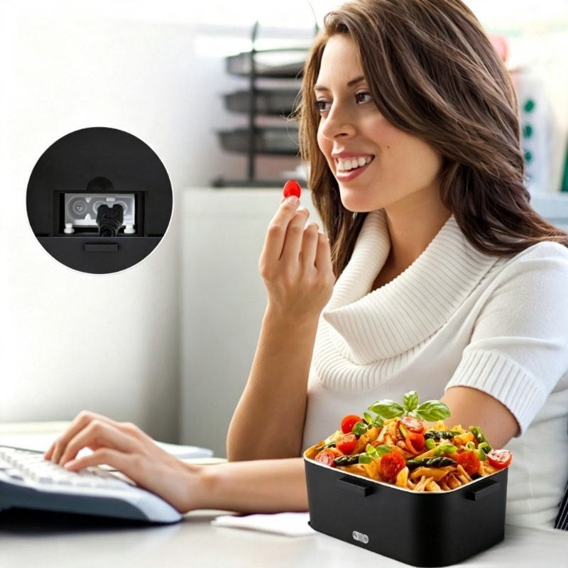 Electric Heated Lunch Box 110V - Portable Food Warmer recension och pris