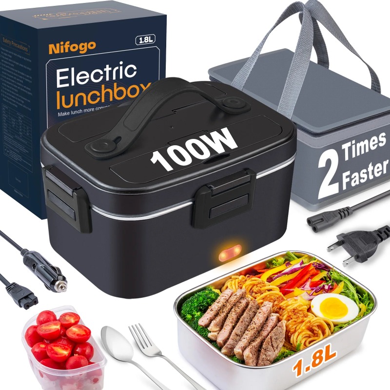 Electric Heated Lunch Box 110V - Portable Food Warmer recension och pris