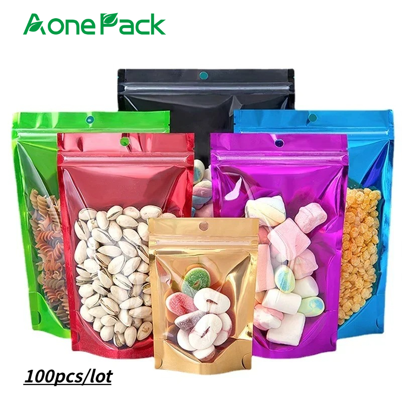 100pcs Resealable Plastic Bags - Food Storage In Mylar Bags recension och pris