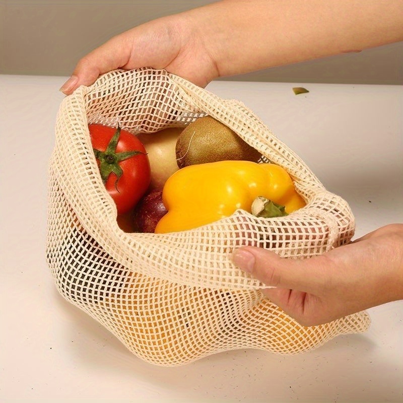 1pc Cotton Mesh Reusable Produ - Produce Bag Reusable Mesh recension och pris