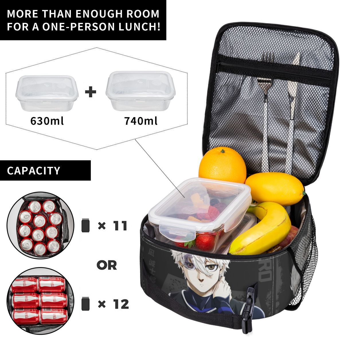 Insulated Lunch Boxes Anime Bl - Food Storage Lock Box recension och pris