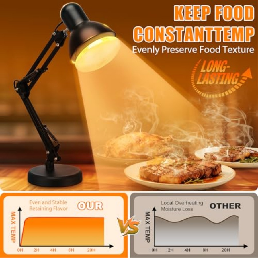 Portable Food Heat Lamp - [Fol - Portable Food Warmer recension och pris