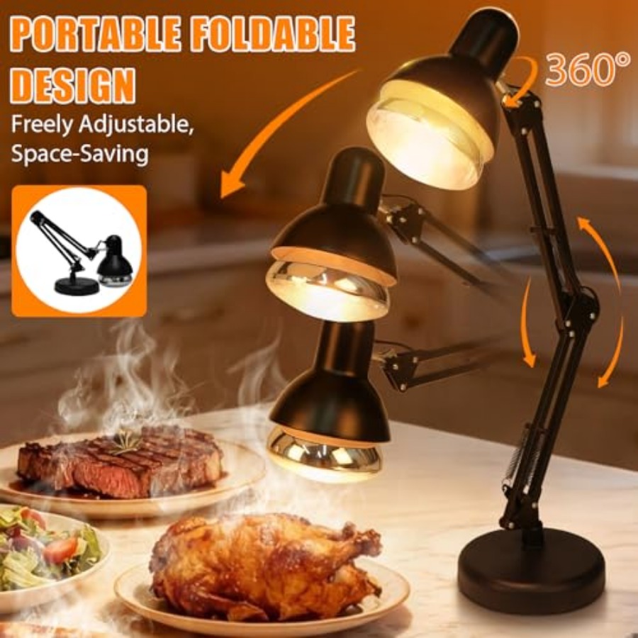 Portable Food Heat Lamp - [Fol - Portable Food Warmer recension och pris